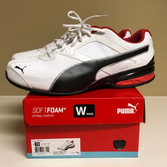 Puma Tazon 6 FM Mens Athletic Running Shoes Size13 - Picture 2 of 9